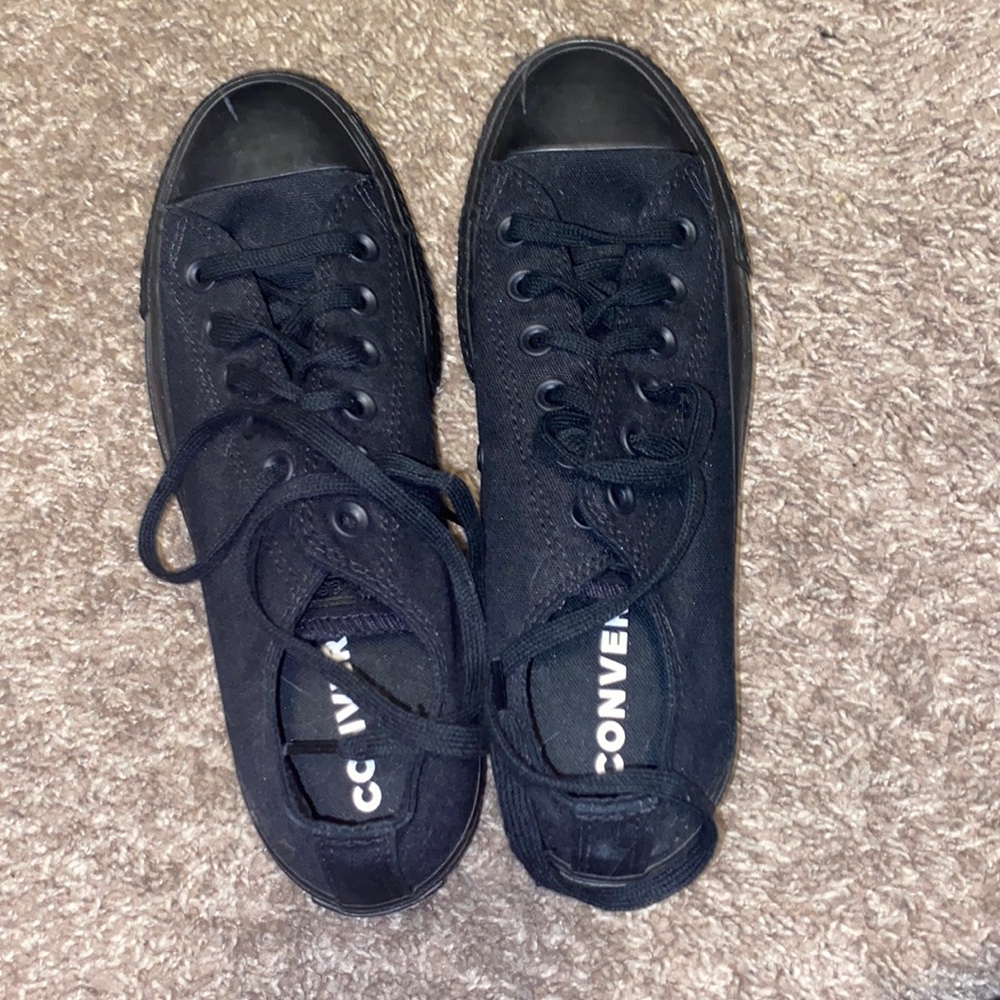 Converse Chuck Taylor All Star Black Monochrome Low Top Shoe